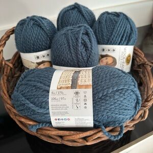 Denim Blue Wool-Ease Thick & Quick Yarn Bundle